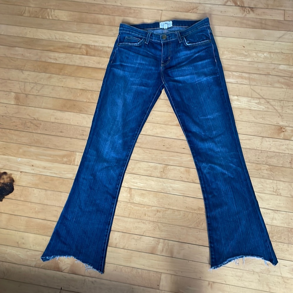 Current/Elliott cropped bootcut denim